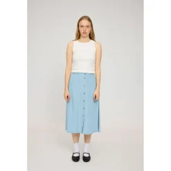 - Women's Denim Midi Skirt - Rock><noscript><img width=