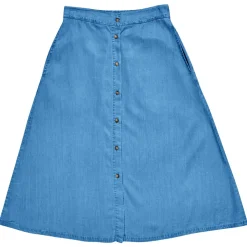 - Women's Denim Midi Skirt - Rock><noscript><img width=