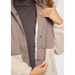 - Women's Fabric Blocking Jacket - Winterjacke><noscript><img width=