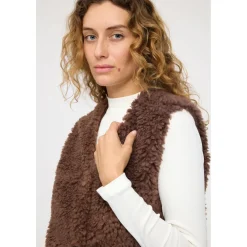 Mazine - Women's Faux-Fur Vest - Fleeceweste^ Westen|Alltagsbekleidung