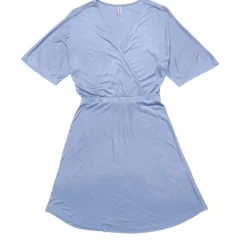 Sale - Women's Faux-Wrap Jersey Dress - Kleid Alltagsbekleidung