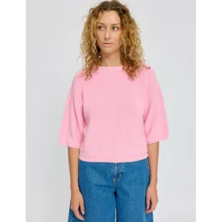 Mazine - Women's Half Sleeve Knit Jumper - Pullover