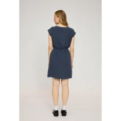 Best - Women's Linen Mini Dress - Kleid Alltagsbekleidung