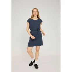 Best - Women's Linen Mini Dress - Kleid Alltagsbekleidung