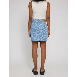 Clearance - Women's Printed Denim Mini Skirt - Rock Alltagsbekleidung