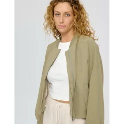 - Women's Short Cotton Bomber - Freizeitjacke><noscript><img width=