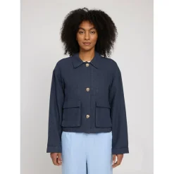 Mazine - Women's Short Linen Jacket - Freizeitjacke