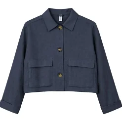 Mazine - Women's Short Linen Jacket - Freizeitjacke