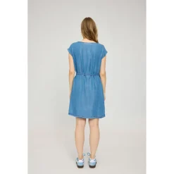 Mazine - Women's Sleeveless Denim Dress - Kleid