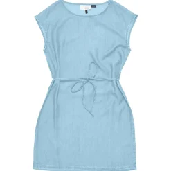 Mazine - Women's Sleeveless Denim Dress - Kleid