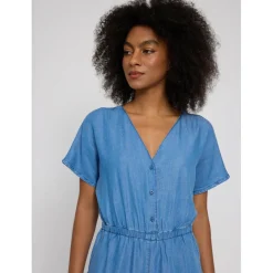 - Women's Wide Leg Tencel Jumpsuit - Jumpsuit><noscript><img width=