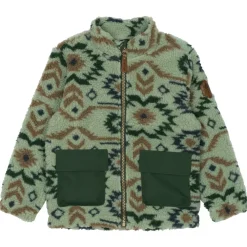 Mikk-Line - Kid's Teddy Mix Jacket AOP - Fleecejacke^Kinder Jacken|Alltagsbekleidung