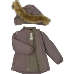 Kinder Mikk-Line - Kid's Winter Jacket Waist Solid with Fake Fur - Winterjacke