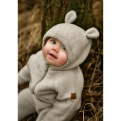 - Wool Baby Suit with Ears - Overall><noscript><img width=