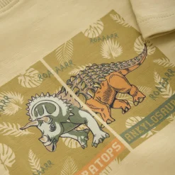 Minymo - Kid's T-Shirt S/S Slub Yarn Dino - T-Shirt^Kinder T-Shirts|Shirts, Hemden & Longsleeves