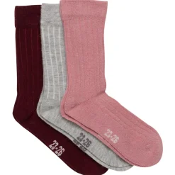 Minymo - Kid's Wool Socks Rib 3-Pack - Multifunktionssocken^ Socken|Socken