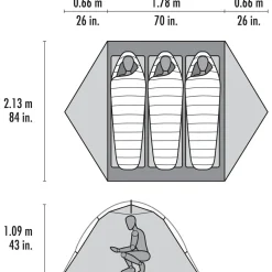 MSR - Elixir 3 Person Tent V3 - 3-Personen Zelt
