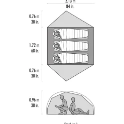 Discount - Freelite 3 Person Tent V4 - 3-Personen Zelt Trekkingzelte|Trekkingausrüstung