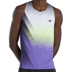 New Balance - Race Day Ultra Light Printed Singlet - Tank Top^ Fitnessbekleidung|Laufbekleidung