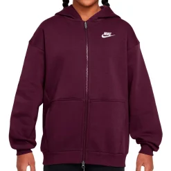 Nike - Big Kid's SW Club Fleece Oversized Full-Zip Hoodie - Freizeitjacke^Kinder Fitnessbekleidung|Freizeitjacken