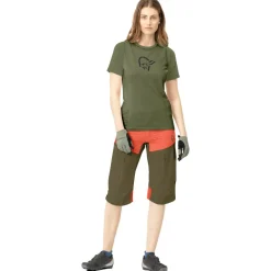 Norru00f8na Norrøna - Women's Fjørå Wool T-Shirt - Radtrikot^ Fahrradbekleidung|Radtrikots