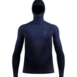 Odlo - Performance Warm Blackcomb Bl Top Facemask L/S - Kunstfaserunterwäsche