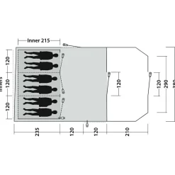 Outwell - Carolina 6 - Gruppenzelt^ Zelte