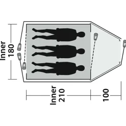 Hot - Cloud 3 - 3-Personen Zelt Zelte|3-Personen Zelte