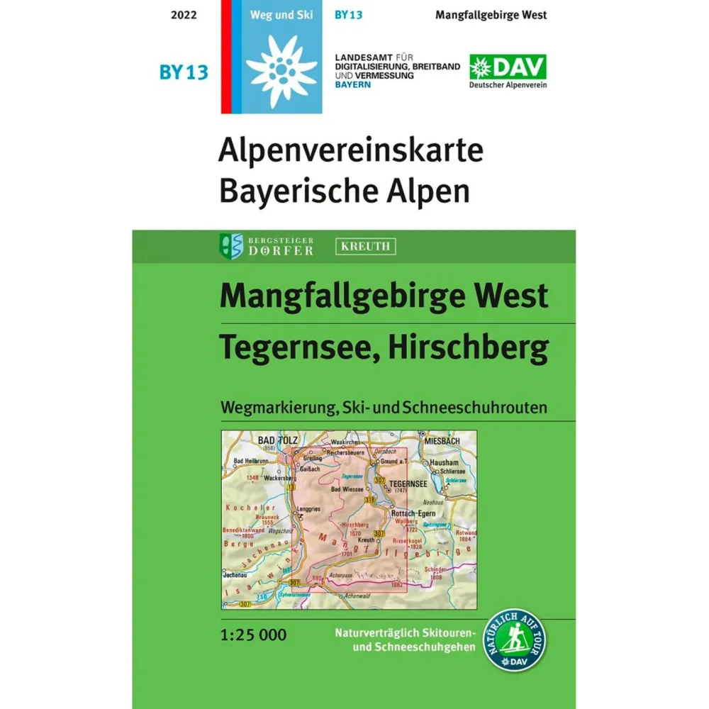 Online - Mangfallgebirge West - Wanderkarte Wanderkarten