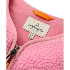 Passenger - Women's Tawny Collarless Deep-Pile Sherpa Gilet - Fleeceweste