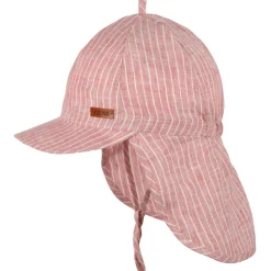 - Kid's Nackenschutz Leinen gestreift - Cap>Pure Pure Outlet