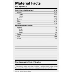 Rab - Alpine 200 - Daunenschlafsack^ Trekkingausrüstung|Daunenschlafsäcke