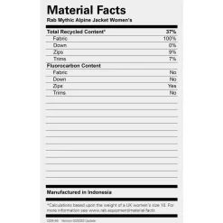 Rab - Women's Mythic Alpine Jacket - Daunenjacke