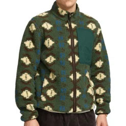 Outlet - Printed Pocket Teddy - Fleecejacke Freizeitjacken|Jacken