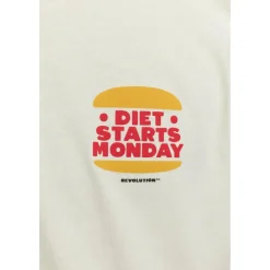Revolution - Printed T-Shirt Diet Starts Monday - T-Shirt