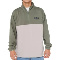 - Heritage Oval 1/4 Zip Crew - Pullover>Rip Curl