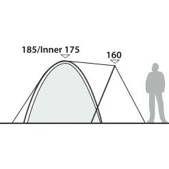 Hot - Lago Flex 4 - 4-Personen Zelt Zelte