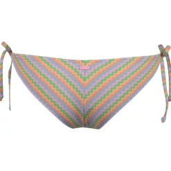 - Women's Wavy Stripe Cheeky Tie Side - Bikini-Bottom Bademode