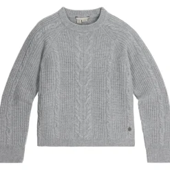 Clearance - Women's Rockcraft Cable Crew - Merinopullover Trekkingbekleidung|Pullover & Hoodies