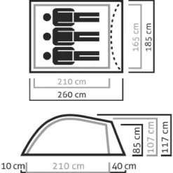 Outlet - Litetrek III Tent - 3-Personen Zelt Trekkingzelte|Trekkingausrüstung