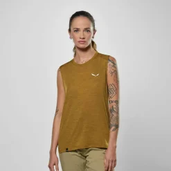 New - Women's Eagle Minilogo Alpine Merino Tank Top - Merinoshirt Alltagsbekleidung|Wanderbekleidung