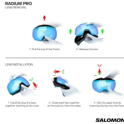 Salomon - Radium Pro Sigma Cat 3 VLT 11% + Cat 1 VLT 52% - Skibrille