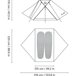 Samaya - Inspire 2 - 2-Personen Zelt^ Trekkingzelte|Trekkingausrüstung