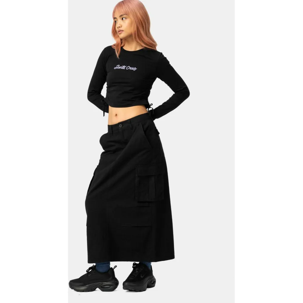 Santa Cruz - Women's Love Script Strip Tie L/S Top - Longsleeve^ Shirts, Hemden & Longsleeves|Alltagsbekleidung