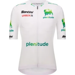 Santini - La Vuelta White Jersey - Radtrikot^ Fahrradbekleidung|Radtrikots