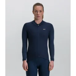 Santini - Women's Pure Block Colour Thermal Cycling Jersey - Radtrikot^ Fahrradbekleidung|Radtrikots