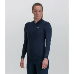 Santini - Women's Pure Block Colour Thermal Cycling Jersey - Radtrikot^ Fahrradbekleidung|Radtrikots