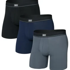 Online - Essential Cotton Boxer Brief Fly 3-Pack - Alltagsunterwäsche Alltagsbekleidung|Unterwäsche
