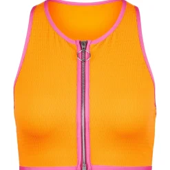 Seafolly - Women's Beach Bound Zip Front Tank Top - Bikini-Top