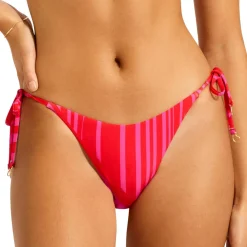 Seafolly - Women's Coastline Tie Side Rio Pant - Bikini-Bottom